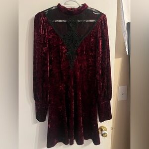 gothic velvet dress